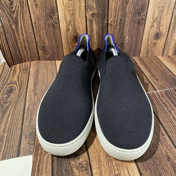 Rothys Women's The Original Slip On Sneakers Shoes Black Size 10 - Picture 2 of 8